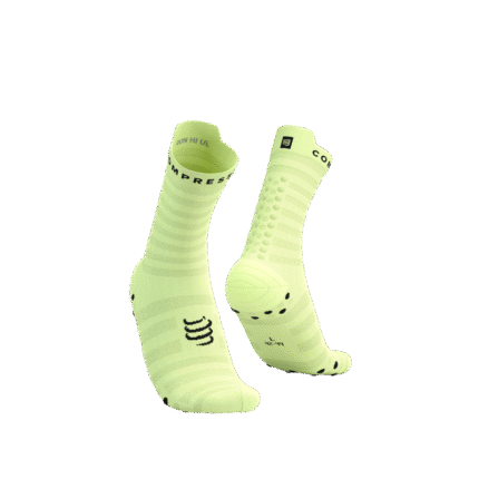Pro Racing Socks V4.0 Ultralight high Lime / Blaci