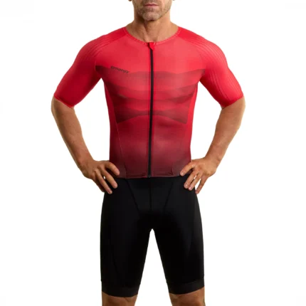 Pro 2.0 Short Sleeves Tri Suit Men Fire