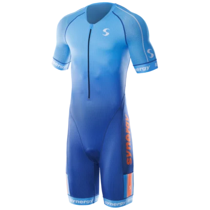 Elite Short Sleeves Tri Suit Men Cobalt Blue