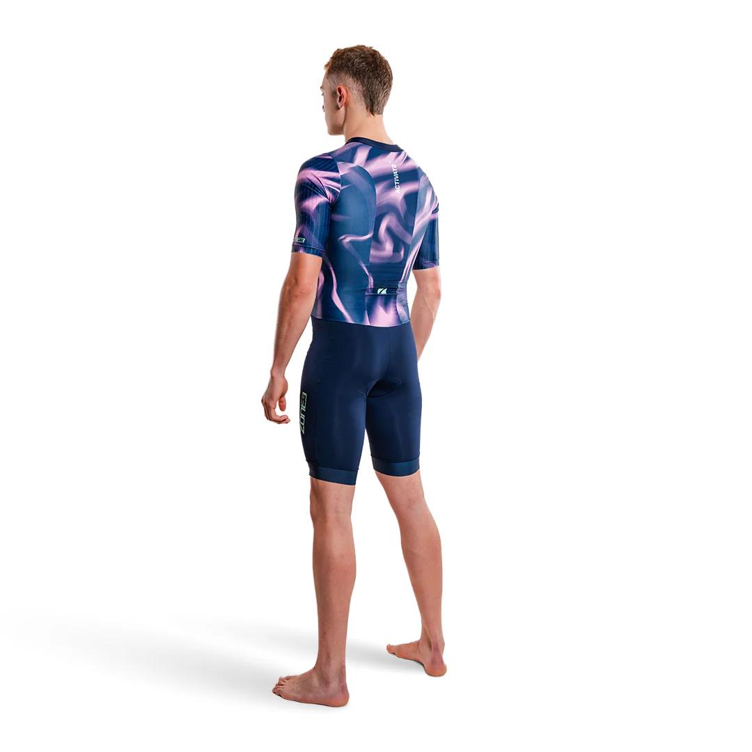 Activate+ Short Sleeves Trisuit Men Print - Image 2
