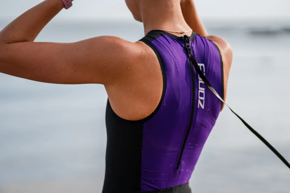 Women Streamline Sleeveless Swimskin - Image 2