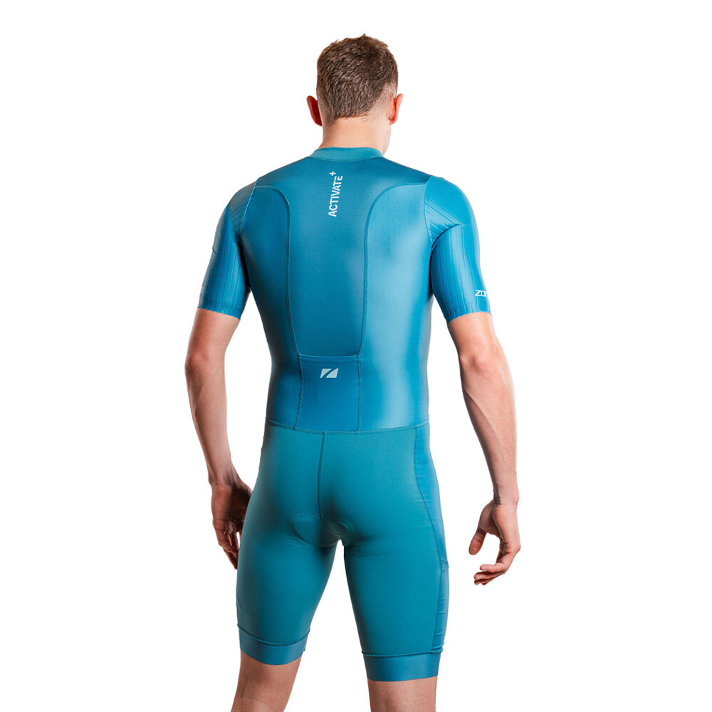 Activate+ Short Sleeves Trisuit Men Teal - Image 2