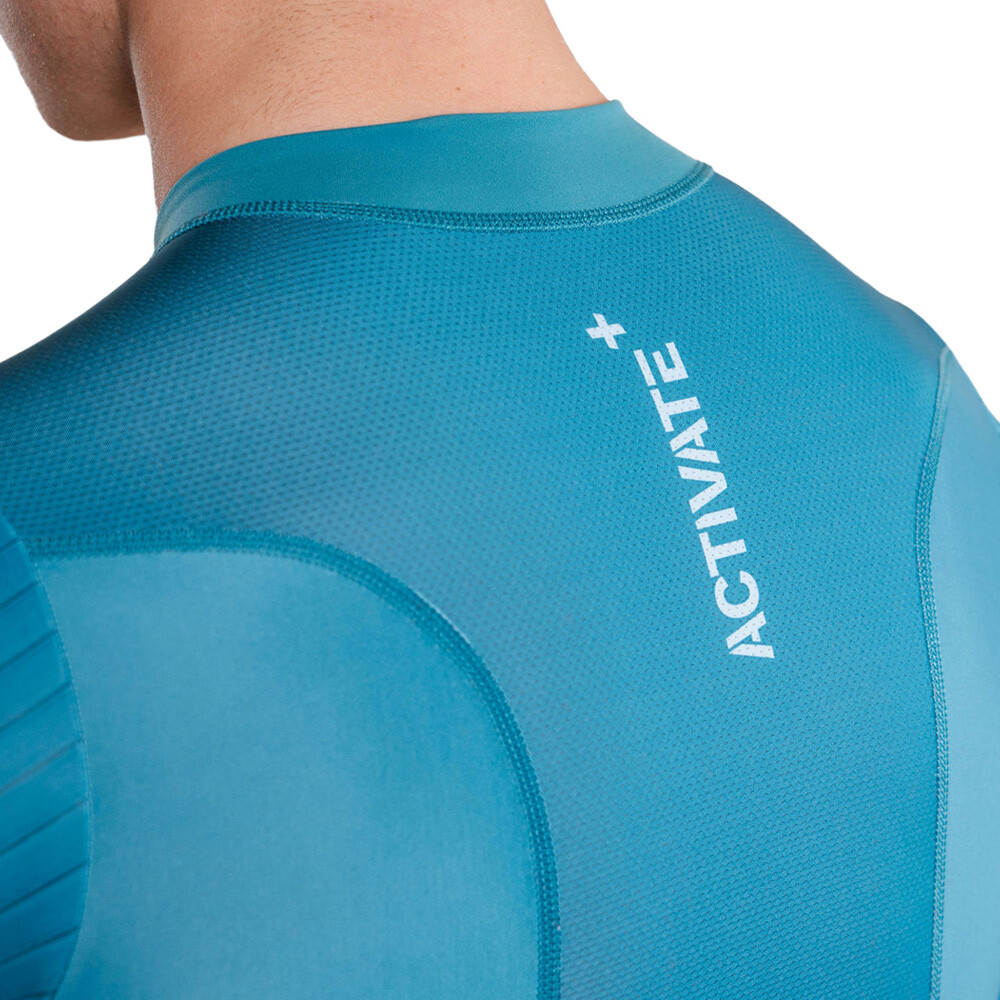 Activate+ Short Sleeves Trisuit Men Teal - Image 3