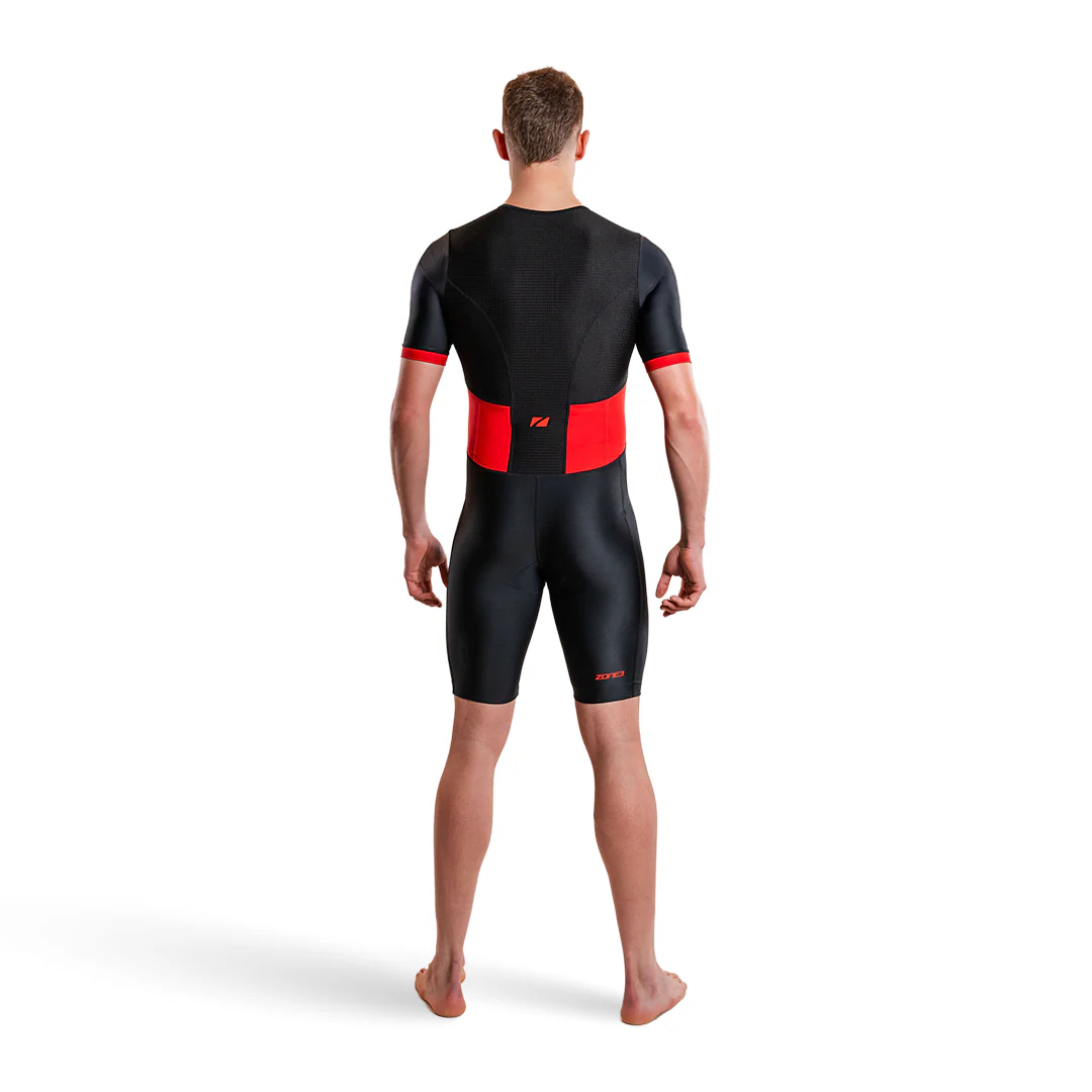 Men Activate Short Sleeves Full Zip Trisuit - Image 2