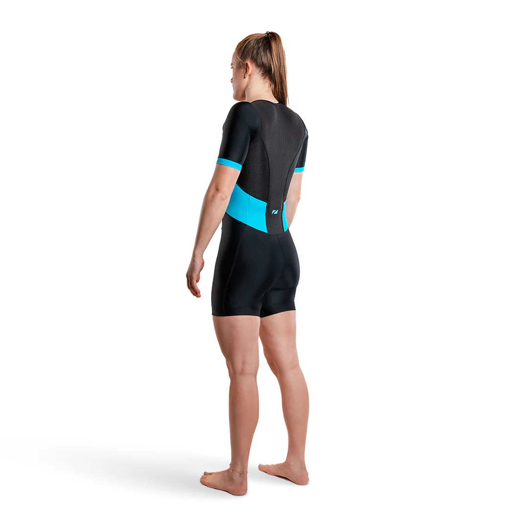 Women Activate Short Sleeves Full Zip Trisuit - Image 2