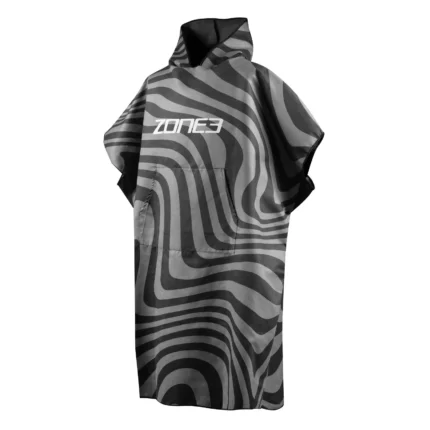 Microfibre Changing Robe Black/Grey