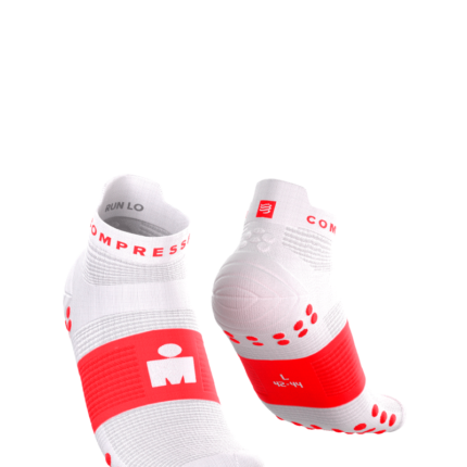 Pro Racing Socks v4.0 Run Low - Ironman 2026 - White/Neon Red