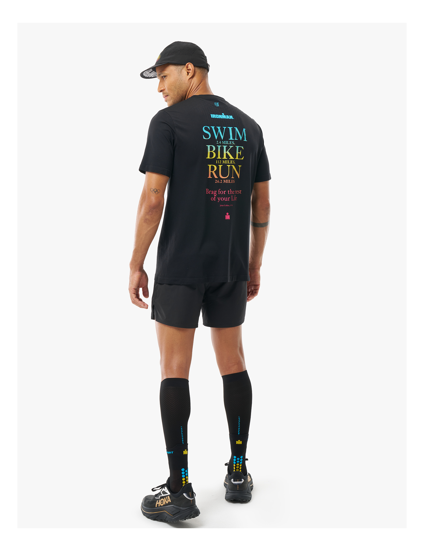Trainings-T-Shirt SS, Größe M – IRONMAN 2026 – Schwarz