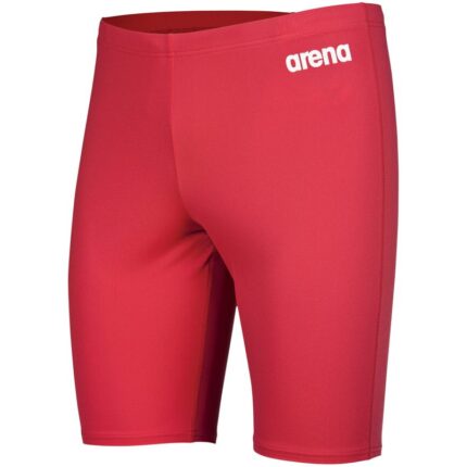 Swim Jammer Solid Red White