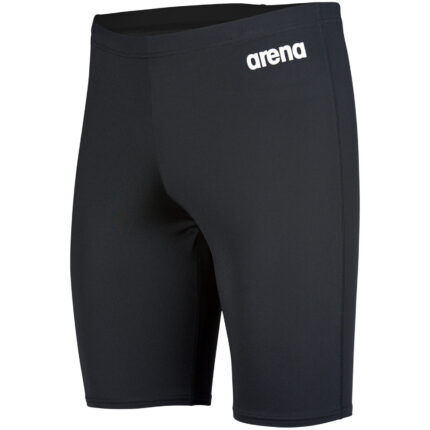 Swim Jammer Solid Black White